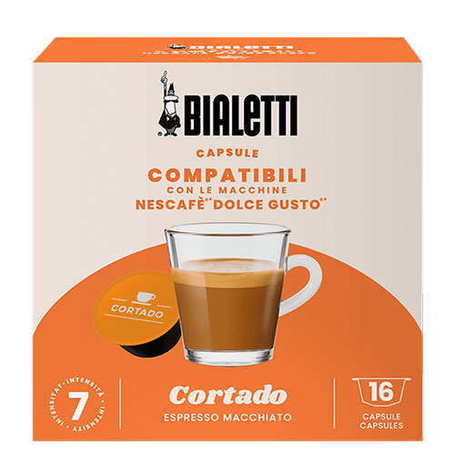 Bialetti - Cortado - Dolce Gusto - Kapseln 16 Stück